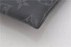Auth Louis Vuitton Monogram Eclipse Pochette Discovery M62291 Clutch Bag 8827F
