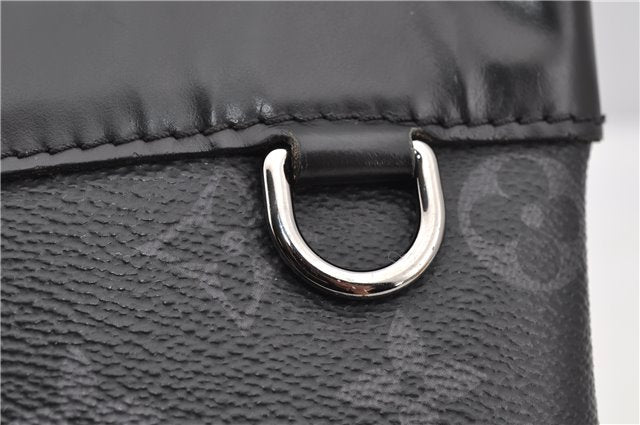 Auth Louis Vuitton Monogram Eclipse Pochette Discovery M62291 Clutch Bag 8827F