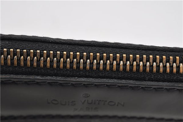 Auth Louis Vuitton Monogram Eclipse Pochette Discovery M62291 Clutch Bag 8827F