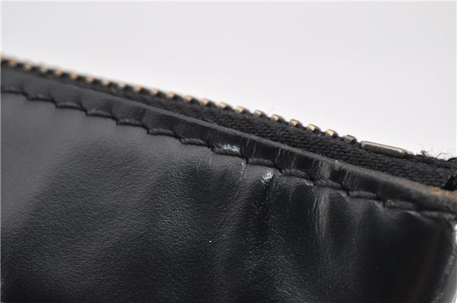 Auth Louis Vuitton Monogram Eclipse Pochette Discovery M62291 Clutch Bag 8827F