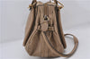 Authentic Chloe Paraty 2Way Shoulder Hand Bag Leather Beige 8829D