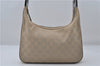 Authentic GUCCI Shoulder Hand Bag GG Canvas Leather 01233 Beige 8830D