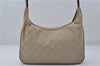 Authentic GUCCI Shoulder Hand Bag GG Canvas Leather 01233 Beige 8830D