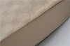 Authentic GUCCI Shoulder Hand Bag GG Canvas Leather 01233 Beige 8830D