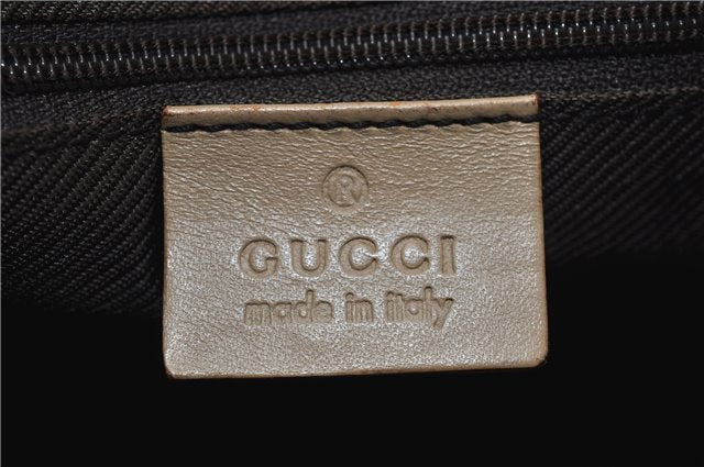 Authentic GUCCI Shoulder Hand Bag GG Canvas Leather 01233 Beige 8830D