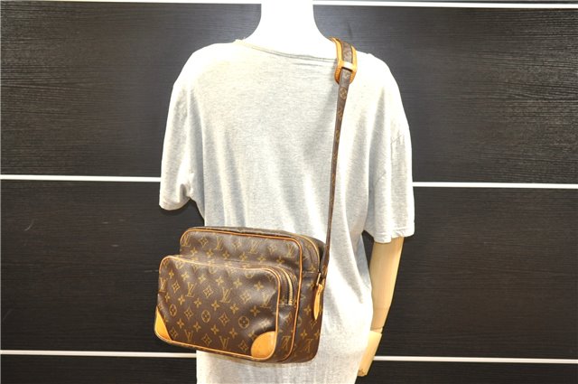 Authentic Louis Vuitton Monogram Nile Shoulder Cross Body Bag M45244 LV 8830F