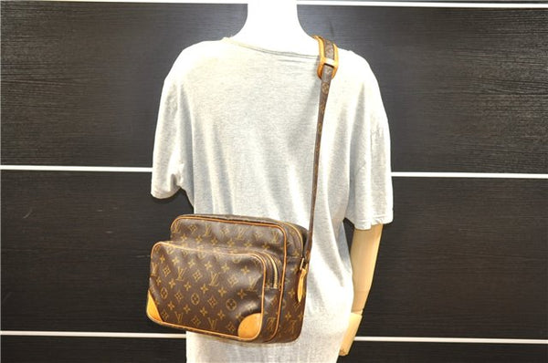 Authentic Louis Vuitton Monogram Nile Shoulder Cross Body Bag M45244 LV 8830F