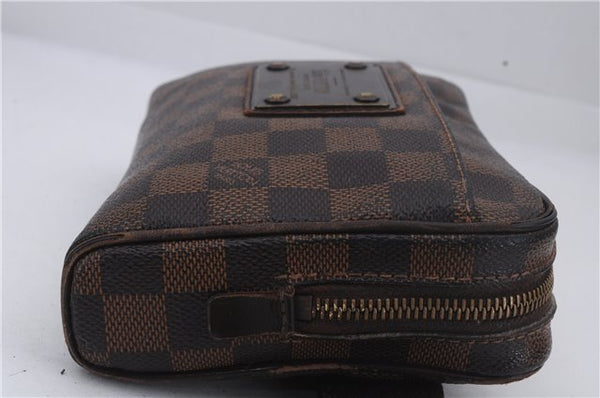 Auth Louis Vuitton Damier Bum Bag Brooklyn Waist Cross Body Bag N41101 LV 8834D