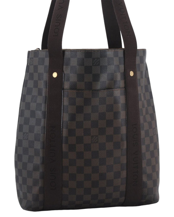 Authentic Louis Vuitton Damier Cabas Beaubourg Shoulder Tote Bag N52006 LV 8835D