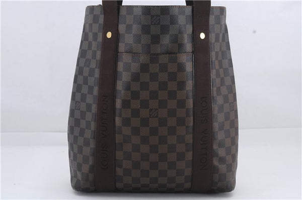 Authentic Louis Vuitton Damier Cabas Beaubourg Shoulder Tote Bag N52006 LV 8835D