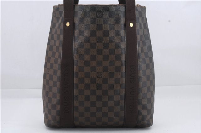 Authentic Louis Vuitton Damier Cabas Beaubourg Shoulder Tote Bag N52006 LV 8835D