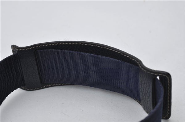 Authentic GUCCI GG Crystal Shoulder Cross Body Bag PVC Leather 278301 Navy 8836E