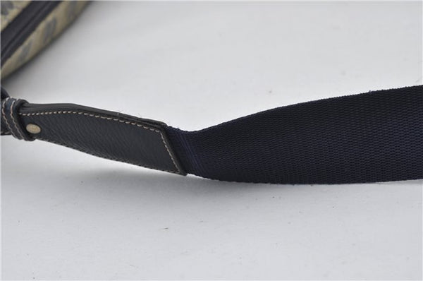 Authentic GUCCI GG Crystal Shoulder Cross Body Bag PVC Leather 278301 Navy 8836E