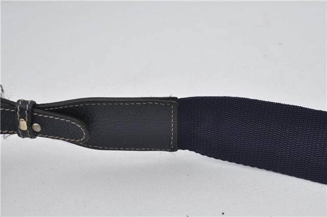 Authentic GUCCI GG Crystal Shoulder Cross Body Bag PVC Leather 278301 Navy 8836E