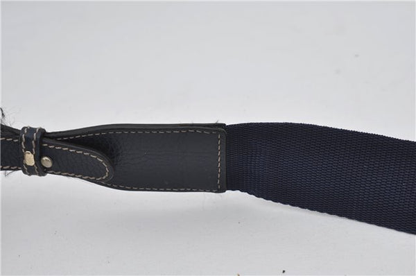 Authentic GUCCI GG Crystal Shoulder Cross Body Bag PVC Leather 278301 Navy 8836E