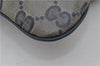 Authentic GUCCI GG Crystal Shoulder Cross Body Bag PVC Leather 278301 Navy 8836E