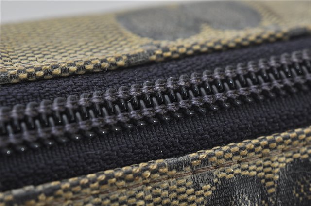 Authentic GUCCI GG Crystal Shoulder Cross Body Bag PVC Leather 278301 Navy 8836E