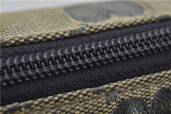 Authentic GUCCI GG Crystal Shoulder Cross Body Bag PVC Leather 278301 Navy 8836E