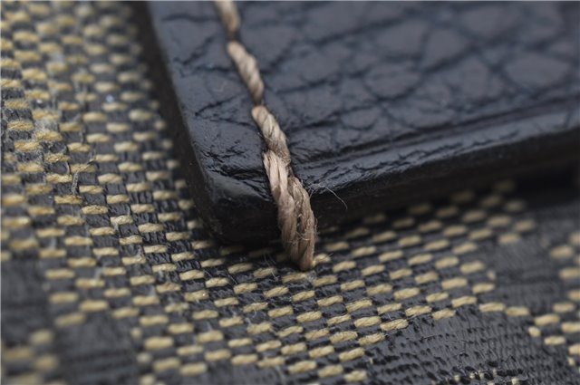 Authentic GUCCI GG Crystal Shoulder Cross Body Bag PVC Leather 278301 Navy 8836E