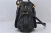 Authentic Chloe Paraty 2Way Shoulder Hand Bag Leather Black 8837D