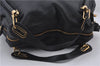 Authentic Chloe Paraty 2Way Shoulder Hand Bag Leather Black 8837D