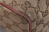 Authentic GUCCI Sukey Shoulder Tote Bag GG Canvas Leather 211944 Brown 8837F
