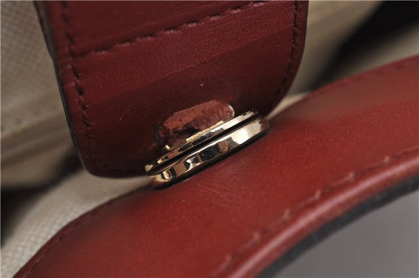 Authentic GUCCI Sukey Shoulder Tote Bag GG Canvas Leather 211944 Brown 8837F