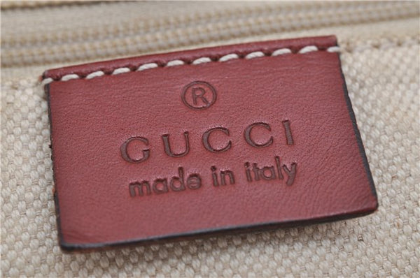 Authentic GUCCI Sukey Shoulder Tote Bag GG Canvas Leather 211944 Brown 8837F