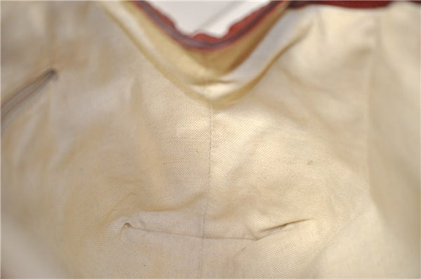 Authentic GUCCI Sukey Shoulder Tote Bag GG Canvas Leather 211944 Brown 8837F