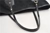 Authentic GUCCI Shoulder Tote Bag GG Canvas Enamel 211976 Black 8841F
