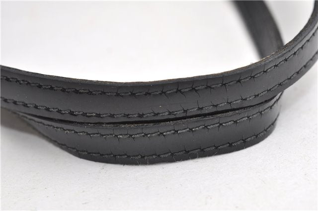 Authentic GUCCI Shoulder Tote Bag GG Canvas Enamel 211976 Black 8841F