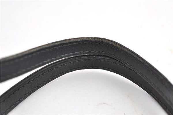 Authentic GUCCI Shoulder Tote Bag GG Canvas Enamel 211976 Black 8841F