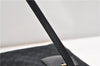 Authentic GUCCI Shoulder Tote Bag GG Canvas Enamel 211976 Black 8841F