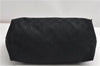 Authentic GUCCI Shoulder Tote Bag GG Canvas Enamel 211976 Black 8841F