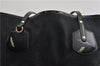 Authentic GUCCI Shoulder Tote Bag GG Canvas Enamel 211976 Black 8841F