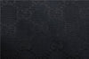 Authentic GUCCI Shoulder Tote Bag GG Canvas Enamel 211976 Black 8841F