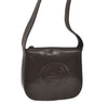 Authentic GUCCI Interlocking G Shoulder Bag Purse Leather Brown 8843D