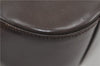 Authentic GUCCI Interlocking G Shoulder Bag Purse Leather Brown 8843D