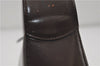 Authentic GUCCI Interlocking G Shoulder Bag Purse Leather Brown 8843D
