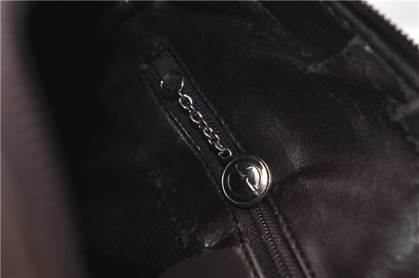 Authentic GUCCI Interlocking G Shoulder Bag Purse Leather Brown 8843D