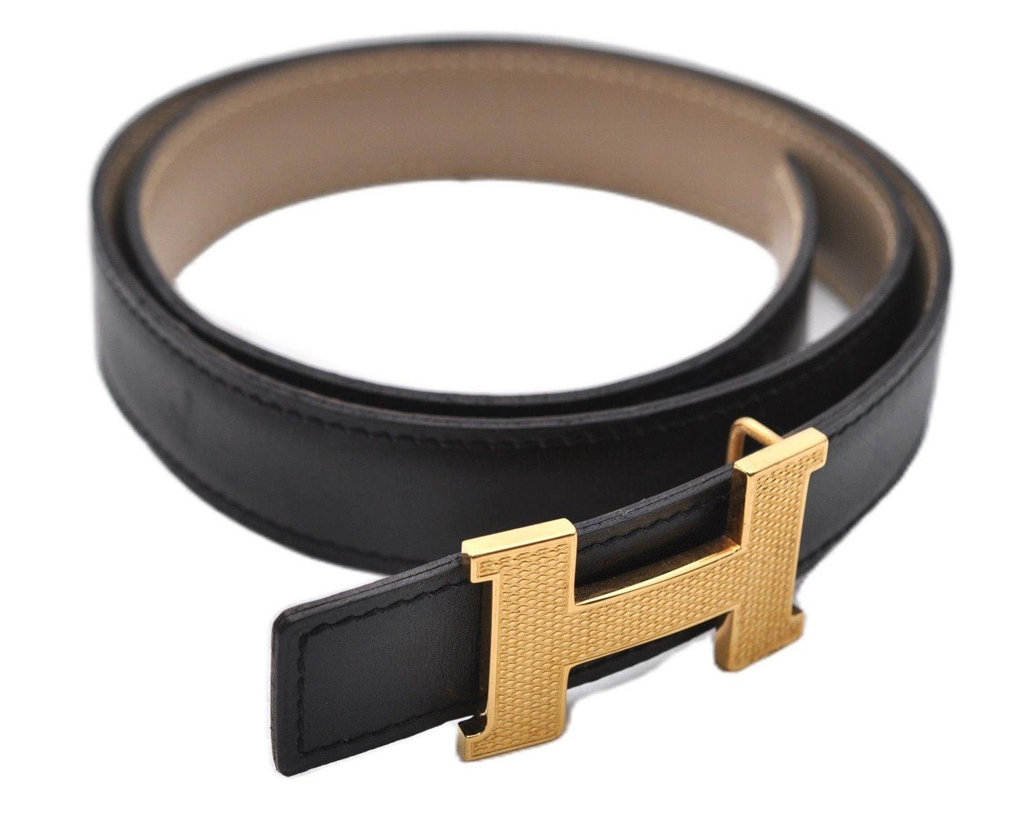 Authentic HERMES Mini Constance Leather Belt Size 70cm 27.6