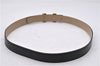 Authentic HERMES Mini Constance Leather Belt Size 70cm 27.6" Black Beige 8843E