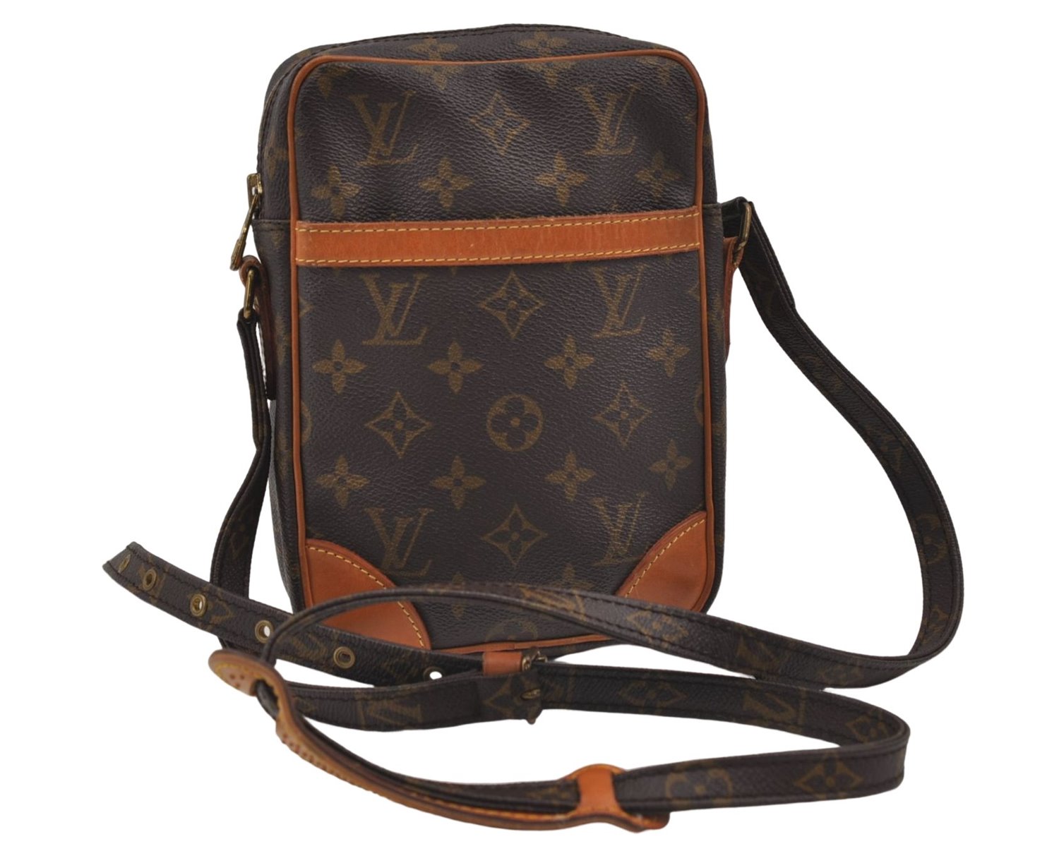 Authentic Louis Vuitton Monogram Danube Shoulder Cross Body Bag M45266 LV 8844D