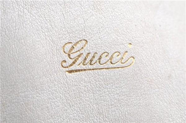 Authentic GUCCI Positano Scarf Tote Bag GG Canvas Leather 153033 Brown 8844F