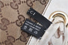 Authentic GUCCI Positano Scarf Tote Bag GG Canvas Leather 153033 Brown 8844F