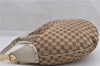 Authentic GUCCI Vintage Shoulder Hand Bag GG Canvas Leather 145767 Brown 8845F