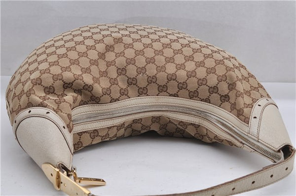Authentic GUCCI Vintage Shoulder Hand Bag GG Canvas Leather 145767 Brown 8845F