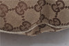 Authentic GUCCI Vintage Shoulder Hand Bag GG Canvas Leather 145767 Brown 8845F