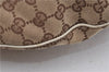Authentic GUCCI Vintage Shoulder Hand Bag GG Canvas Leather 145767 Brown 8845F
