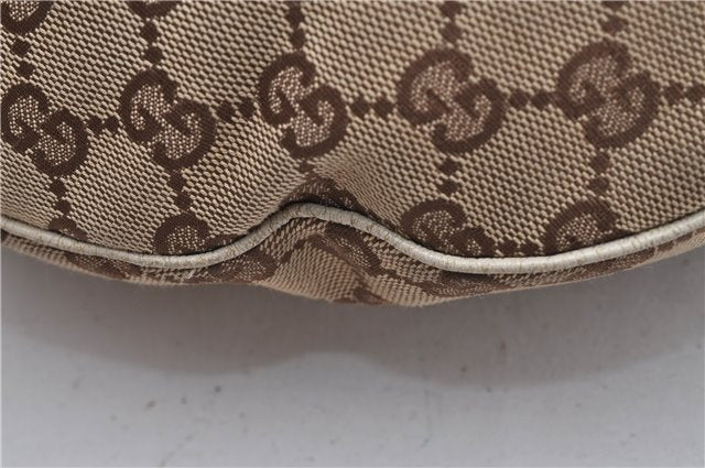 Authentic GUCCI Vintage Shoulder Hand Bag GG Canvas Leather 145767 Brown 8845F